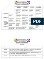 Rubrics