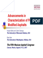 Advancements in Characterization of Polymer Modified Asphalts