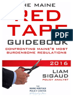Maine Red Tape Guidebook 2016