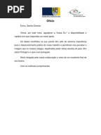 Ofício de agradecimento.