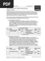 Accounting For Merchandising Operations