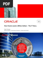 How Oracle Saved A Billion Dollars - The IT Story