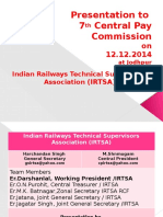 IRTSA Presentation To 7th CPC 12-12-2014 Jodhpur