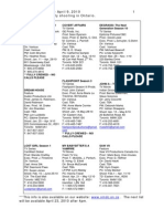 Ontario Media Development Corporation: Productions Currently Shooting in Ontario As of April 9, 2010