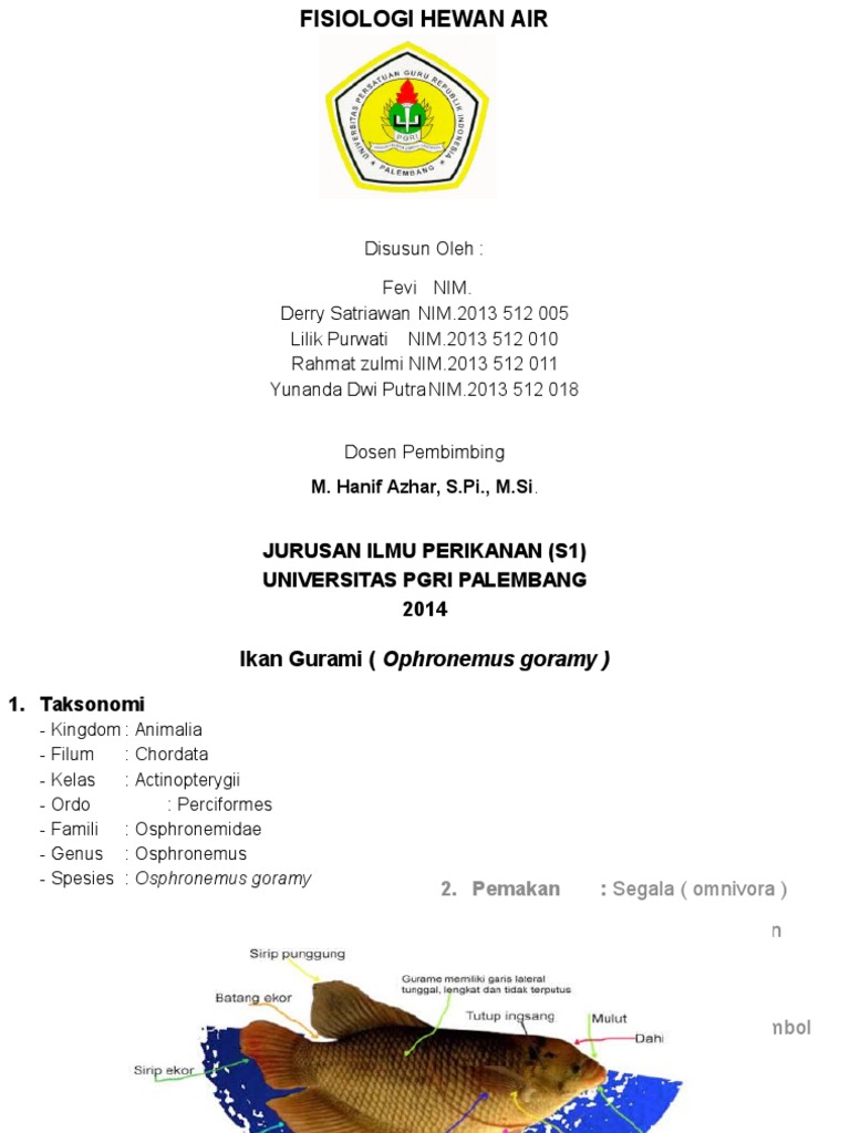 fisiologi hewan air fisiologi hewan air