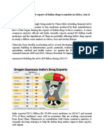 Chinese Aid Norms Curb Exports of Indian Drugs To Markets in Africa, Asia & Eastern Europe