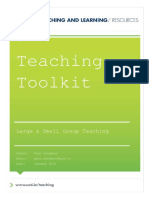 Teaching Toolkit: Large & Small Group Techniques