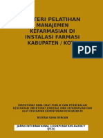 Materi Pelatihan Manajemen Kefarmasian Di Instalasi Farmasi Kabupaten Kota