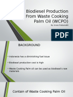 Biodiesel Production From Waste Cooking Palm Oil