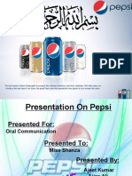 Ajeet Kumar Presentation On Pepsi