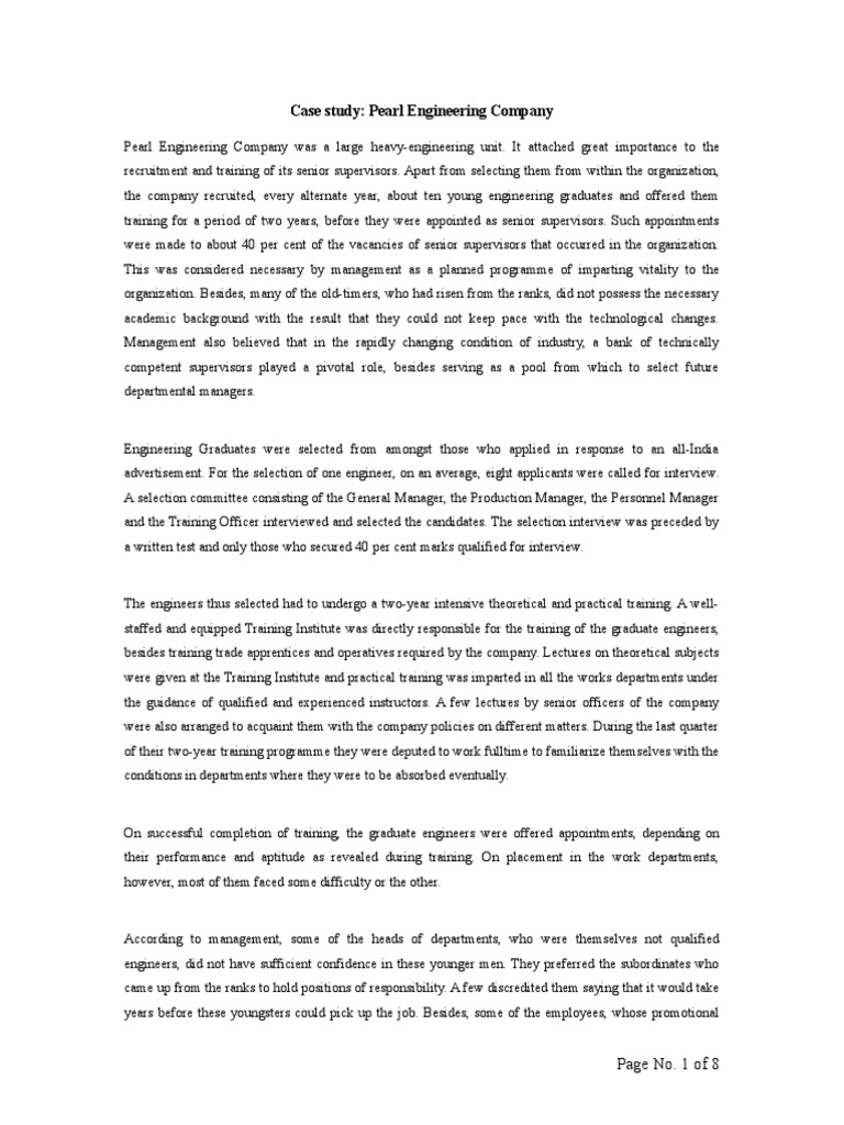 Case Study T And D Master Of Business Administration Decision Making