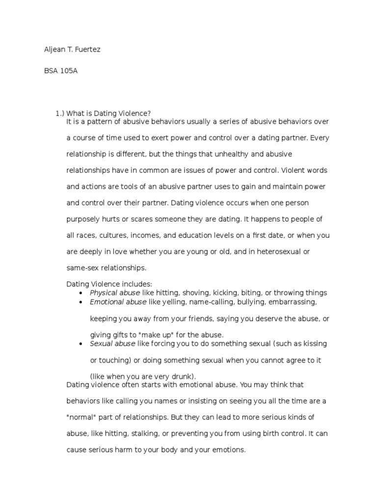 Physical Abuse Like Hitting, Shoving, Kicking, Biting, or Throwing