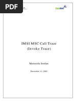 IMSI MSC Call Trace (Invoke Trace) : Motorola Jordan