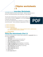 Filipino Worksheets For Grade 5: Tag Archives