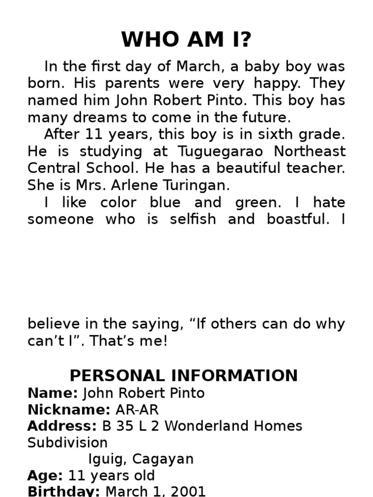 Who Am I | PDF | Self-Improvement | Lifestyle