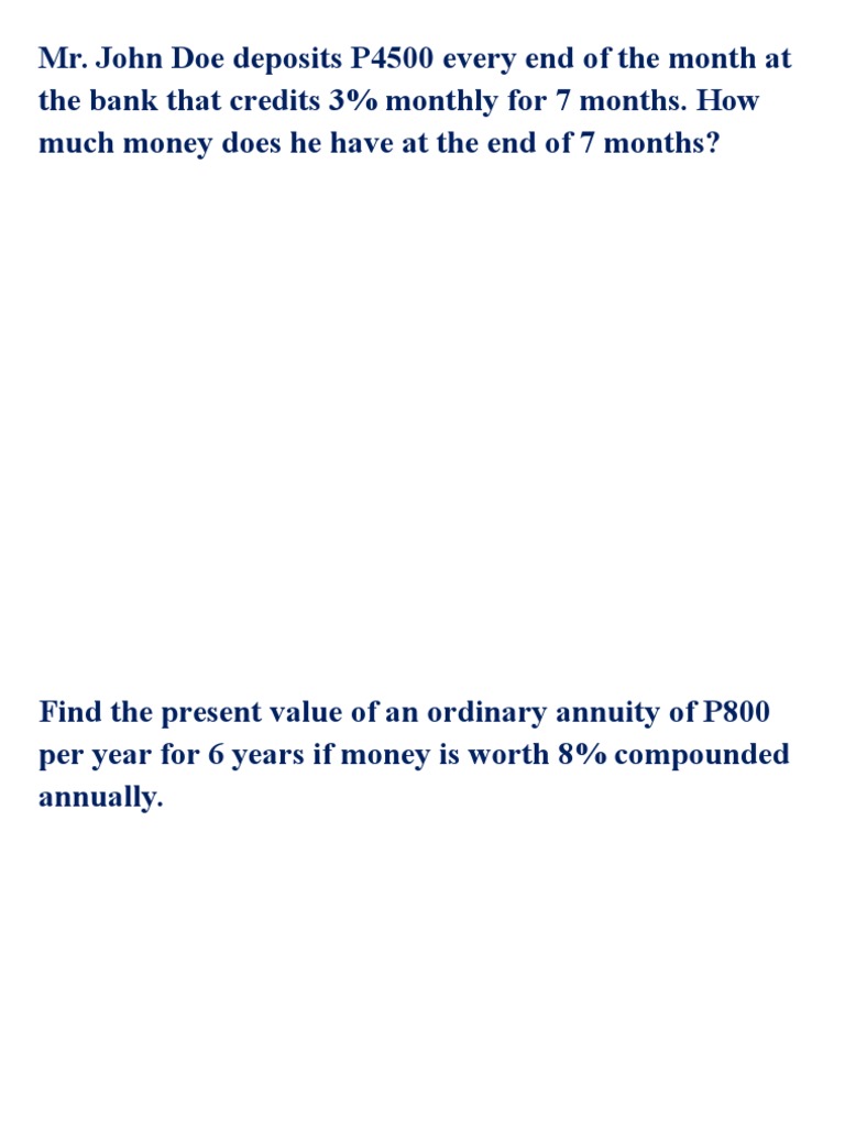 Annuities | PDF