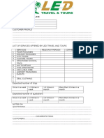 Market Visit Template: Once in A Week 1-3 Times in Week 1-3 Times in Month More Than 3 Times in A Month