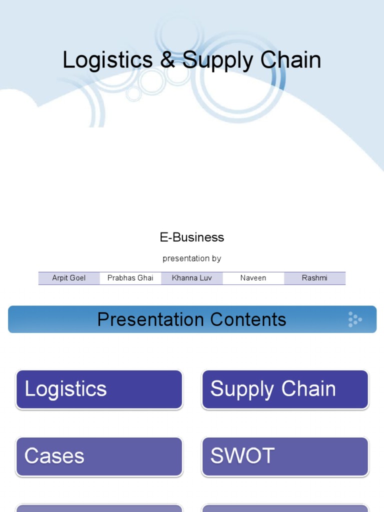 Logistics and Supply Chain Management Overview | PDF