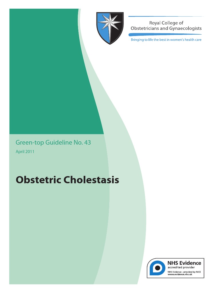RCOG Obstetric Cholestasis PDF Preterm Birth Childbirth