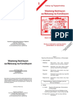 Wastong Nutrisyon - Manwal - v1 PDF