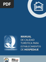 MANUAL DE CALIDAD TURISTICA PARA ESTABLECIMIENTOS DE HOSPEDAJE