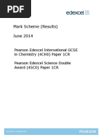 Mark Scheme Paper 1CR June 2014