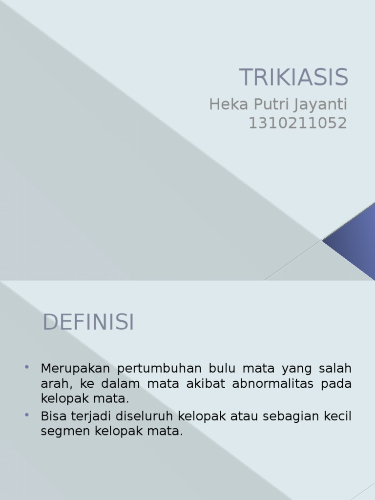 Trikiasis: Definisi dan Penanganan | PDF