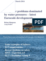 Simpson (2014) Design For Problems Dominated by Water Pressures - Latest Eurocode Developments