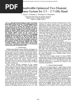 Compact Bandwidth-Optimized Two Element MIMO Antenna System for 2.5 – 2.7 GHz Band