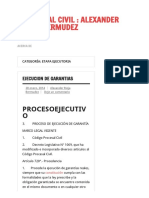 Etapa Ejecutoria - Procesal Civil - Alexander Rioja Bermudez