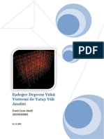Eşdeğer Deprem Yükü Yöntemi Ile Yatay Yük Analizi