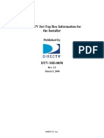 DTV MD 0058 DIRECTVSet TopInformationforInstallers V2.2