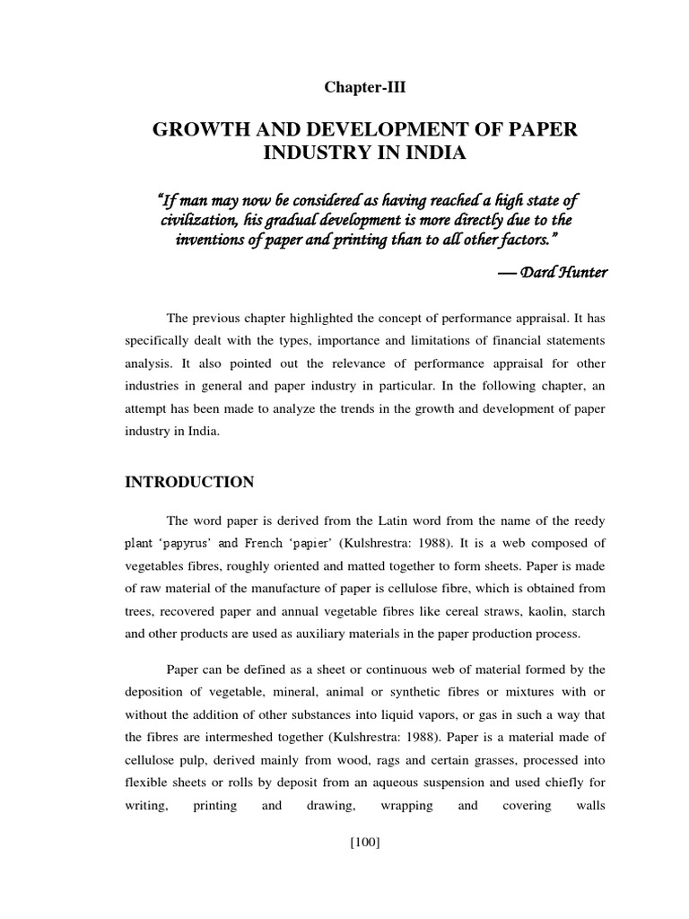 Paper Industry PDF Paper Pulp (Paper)