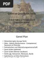 Çeviri Ve Çeviribilim Tarihi