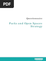 Parks and Open Spaces Strategy Paper Questionnaire March 16