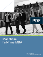 Mannheim Full-Time MBA