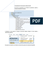 Colocar Textualmente La Transacción en Menú de SAP