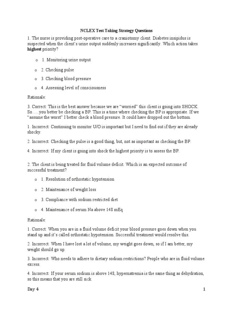 Nclex style questions fundamentals image