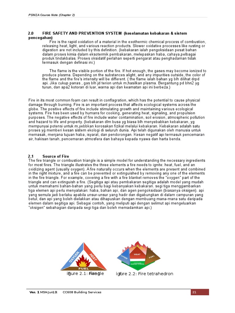 Note Chapter 2 Fires Firefighting