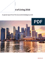 Worldwide Cost of Living 2016 Report 