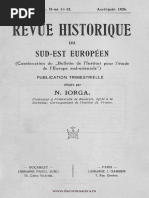 Revue Historique Du Sud-Est Européen, 03 (1926), 4