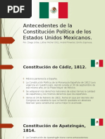 Antecedentes de La Constitución Política de Los Estados