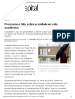 Precisamos Falar Sobre A Vaidade Na Vida Acadêmica - CartaCapital