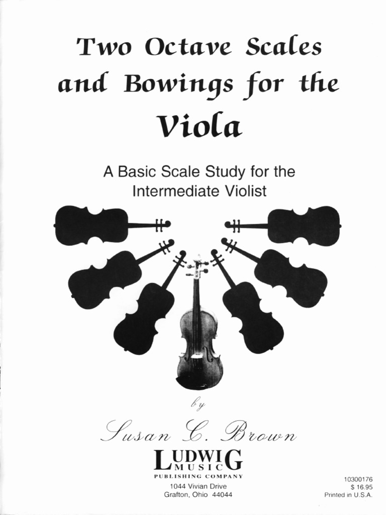 BROWN Two Octave Scales and Bowings (Viola Estudis) | PDF