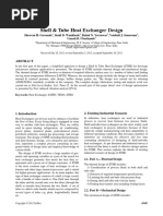 Shell & Tube Heat Exchanger Design