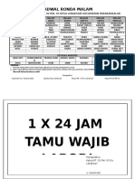 Jadwal Ronda Malam