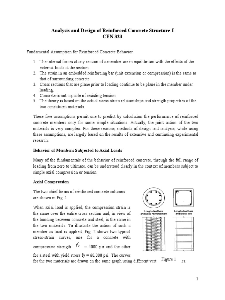 Reinforced Concrete Structure Analysis | PDF | Strength Of Materials ...