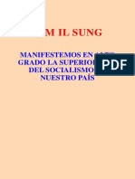 Kim Il Sung: Manifestemos en Alto Grado La Superioridad Del Socialismo en Nuestro País