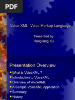 Voice XML