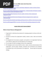 Download Human Resource Management notes by mechidream SN30386365 doc pdf